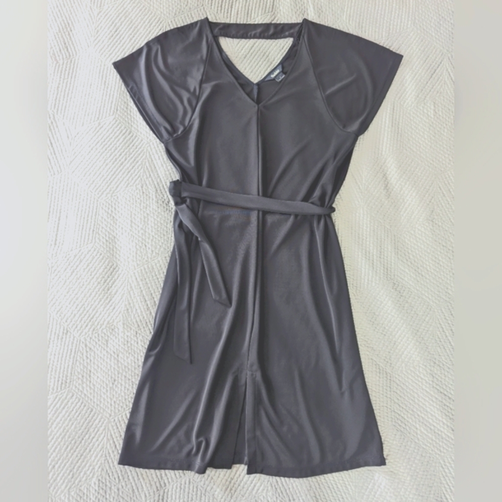 Sabie Navy Blue V-Neck Dress